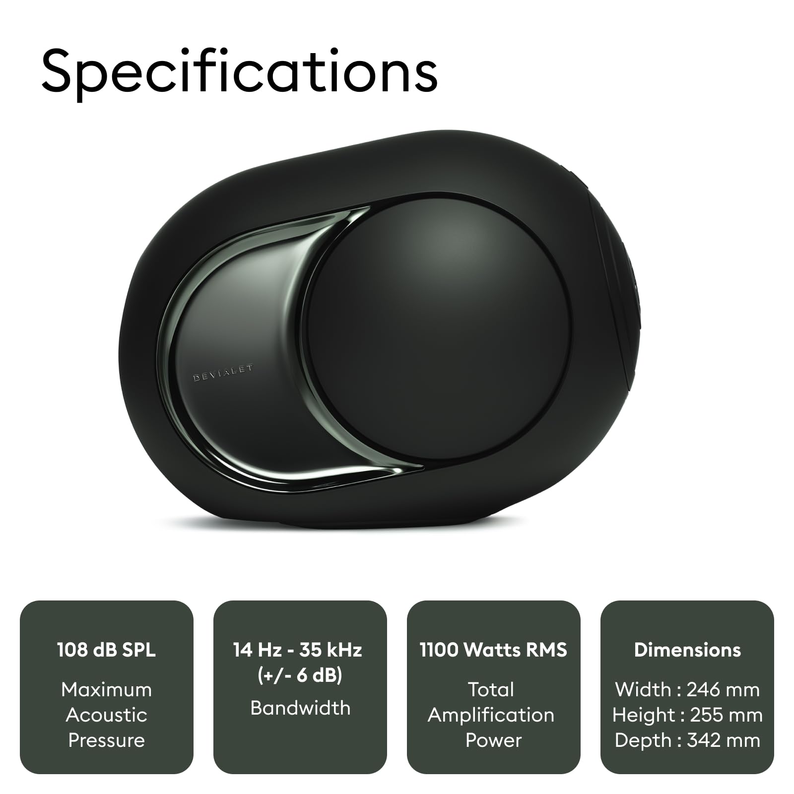 Amazon.com: Devialet - Phantom Ultimate 108 dB - Zero Distortion